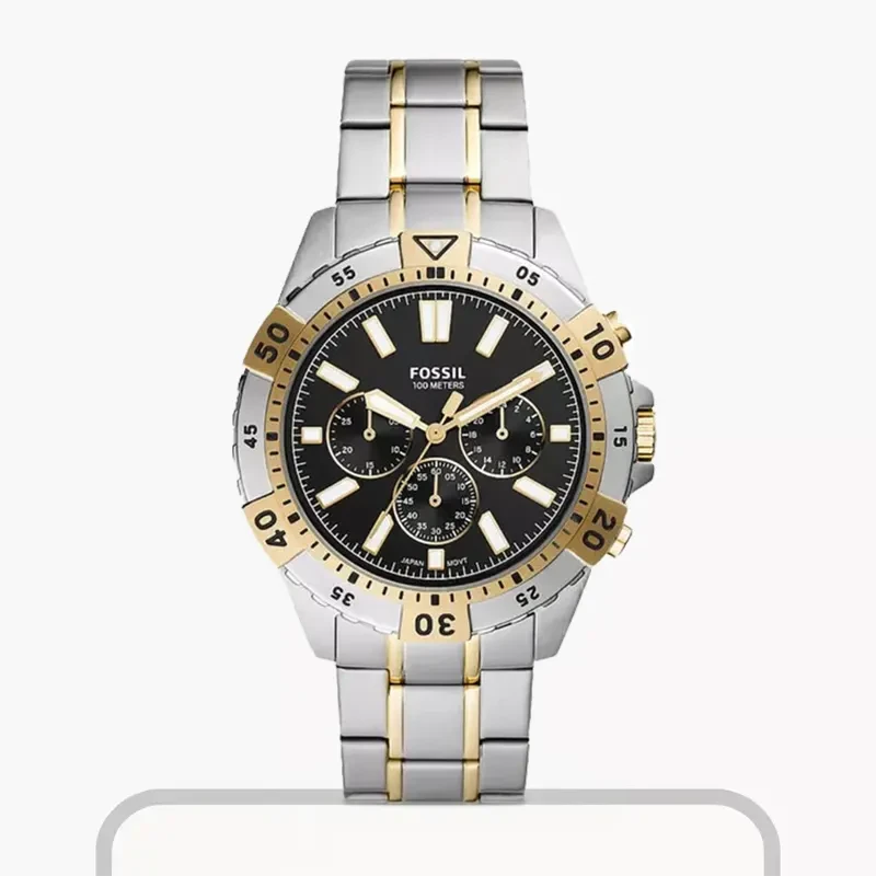 Fossil Garrett Chronograph Quartz Black Dial Men's Watch- FS5771